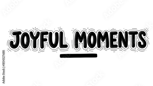 Celebrating the essence of happiness and cherished memories in a vibrant graphic style