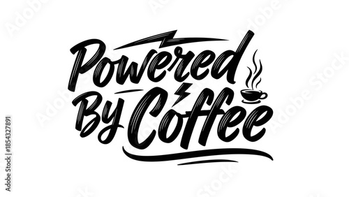 Dynamic Coffee Fuel Slogan Design for Energy Boost and Morning Motivation