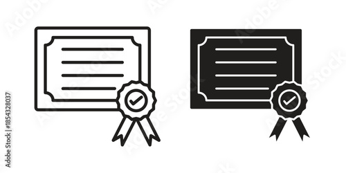 Diploma icons sign vectors. suitable for web, app, infographic, etc