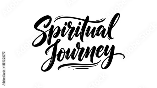 Elegant Calligraphy Expressing the Profound Concept of Spiritual Journey