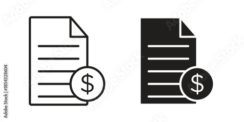 File invoice icons sign vectors. suitable for web, app, infographic, etc