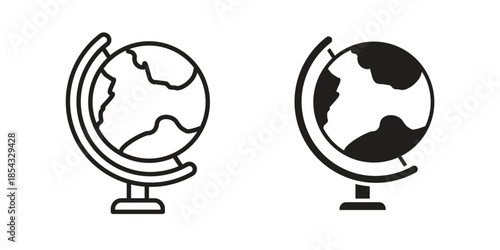 Globe icons sign vectors. suitable for web, app, infographic, etc