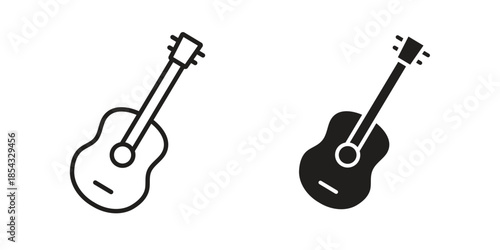 Guitar icons sign vectors. suitable for web, app, infographic, etc