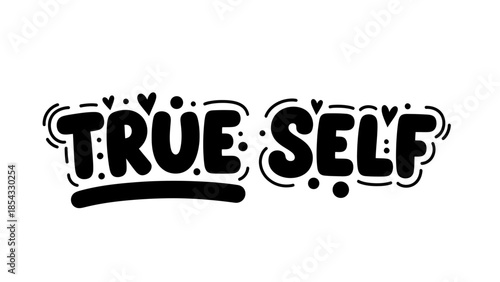 Embrace your authentic identity with this bold graphic celebrating the true self