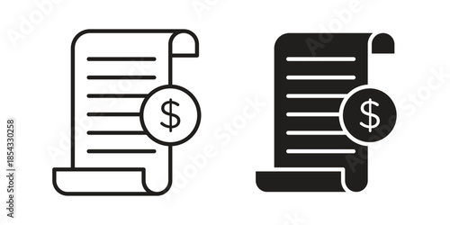 Invoice icons sign vectors. suitable for web, app, infographic, etc