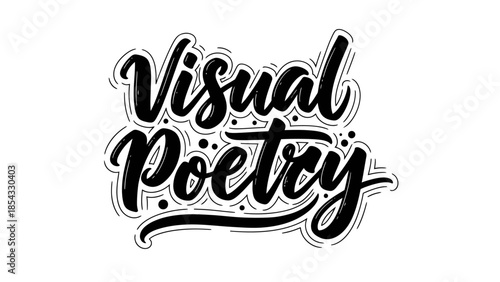 Expressive calligraphic artwork blending visual aesthetics with lyrical message in bold script