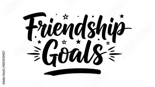 Expressive hand-lettered typographic design celebrating strong bonds and shared aspirations