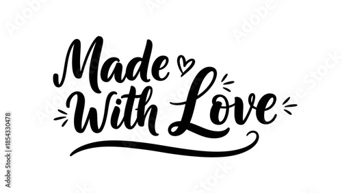 Handcrafted Sentiments Expressing Affection And Care In Black And White Calligraphy