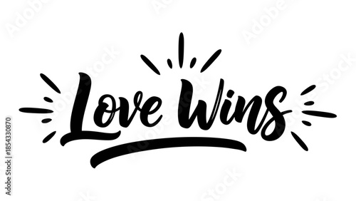 Love triumphs over all challenges a bold declaration in elegant script