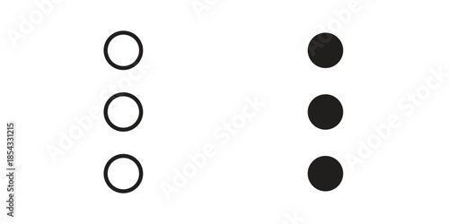 Menu dots icons sign vectors. suitable for web, app, infographic, etc