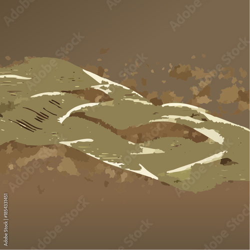 Ground Coffee Beans Crushed and Ground.