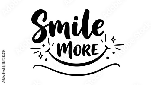 Uplifting typographic design encouraging a brighter outlook with delightful script