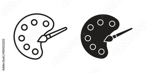 Palette icons sign vectors. suitable for web, app, infographic, etc