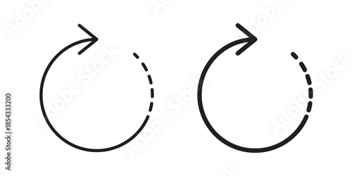 Rotate right icons sign vectors. suitable for web, app, infographic, etc