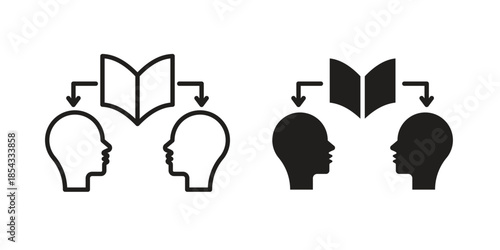 Share thoughts icons sign vectors. suitable for web, app, infographic, etc