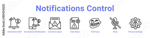 -Notifications Control Icon Banner and Collection