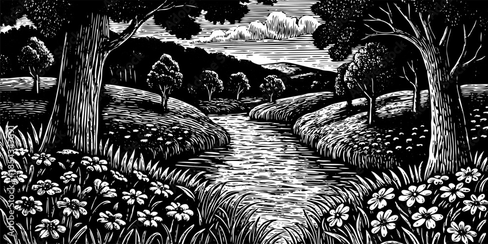 Fototapeta premium Eco-Friendly Forest Landscapes