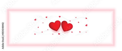 lovely valentines day wishes banner for social media post