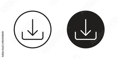 Download icons for graphic design, logo, Web site, social media, UI, mobile app, vector illustration