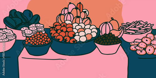 Vibrant Snack Collection