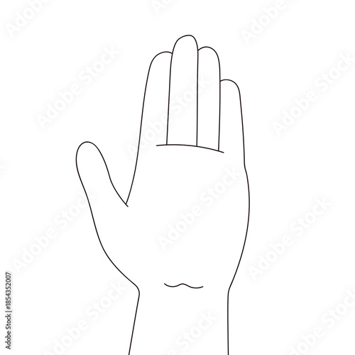 挙手しているイラスト素材