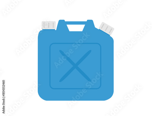 灯油をいれる青いポリタンクのイラスト