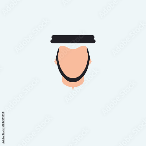 a Middle Eastern man wearing a white thobe and a white keffiyeh secured with a black agal