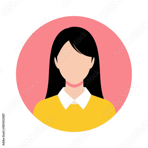 a woman with long black hair