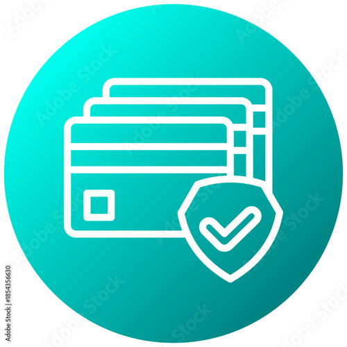 Card Payment Gradient Icon, Mini Illustration Relate To Payment Service. Use For Modern Concept, Ui, Ux Web And App Development.