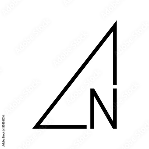 Architectural north arrow and compass outline vector
