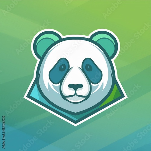 panda with green eyes