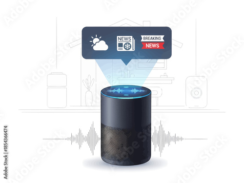Smart Speaker Voice Command AI Assistant