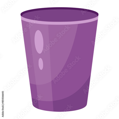 garbage recycle trash bin flat color vector illustration template design