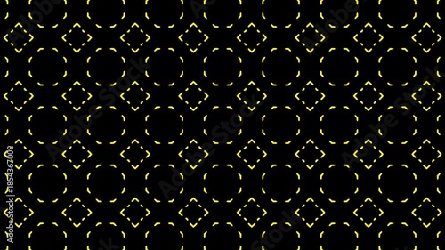 Kaleidoscope animation (yellow)