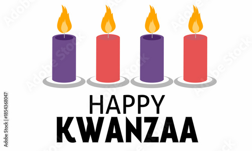 Greeting card celebrating Kwanzaa, an African and African-American cultural holiday. A seven-day celebration, celebrated annually from December 26th to January 1st. African-American history. Posters, 