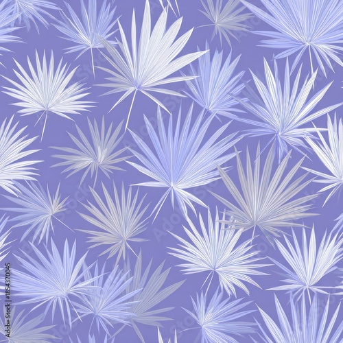 Wallpaper Mural Abstract palm leaf pattern on a purple background for artistic designs Torontodigital.ca