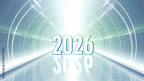 2026 Optimism and Clarity Tunnel Vector