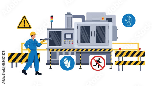 A 3d vector illustration featuring an under construction sign and design icon with a transport vehicle truck and traffic road symbols for business web construction