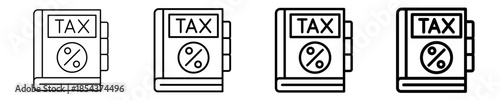 Tax Guide Icon Set Different Style Collection