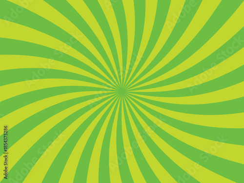 黄緑色のスパイラルな背景のベクターイラスト