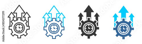 effectiveness icon set multiple style collection	
