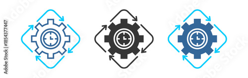  consistency icon set multiple style collection	
