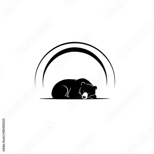 Bear Sleeping Arc Logo