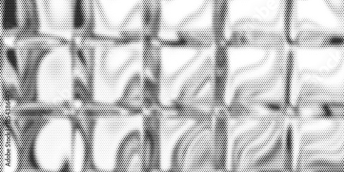 Halftone background. Grunge halftone pop art texture. White and black abstract wallpaper. Geometric vector