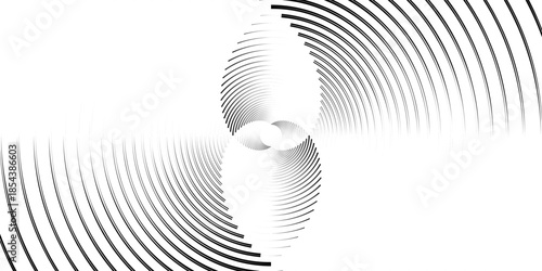 Sound wave signal. Radio or music audio concept. Epicentre or radar icon. Radial signal or vibration elements. Impulse curve lines. Concentric ripple semi circle.