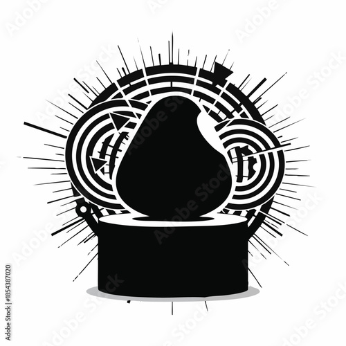 Pear on Top Hat Magic Burst.