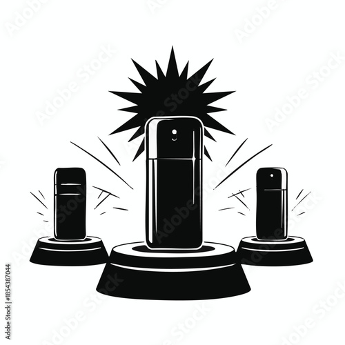 smartphone on pedestal winner best mobile phone.