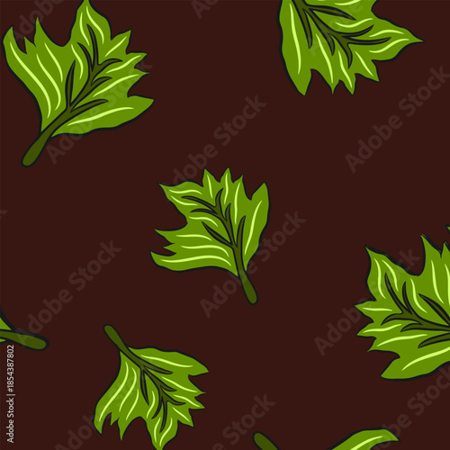 leaf seamless pattern design background suitable for home decore and wallpaper purpose