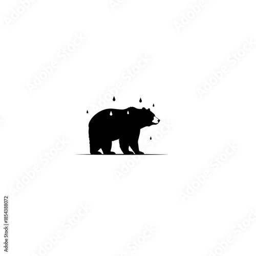 Sad Bear Illustration
