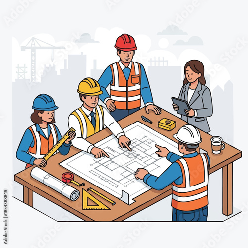 Construction Team Meeting Planning Project.